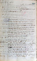 Lettre écrite par Voltaire lorsqu